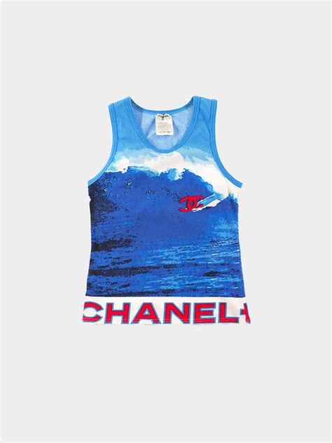 Chanel Surf 2002 SS Cotton Tank 